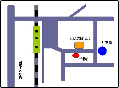大阪府高石市 湯川歯科医院の地図